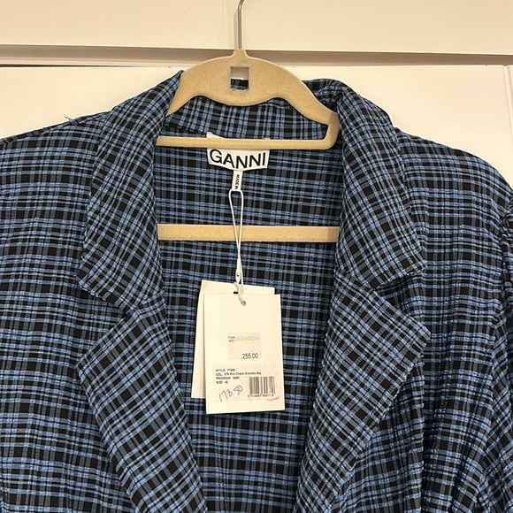 GANNI
Seersucker Wrap Shirt/ Jacket NWT - Picture 5 of 8